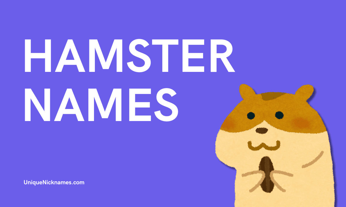 Hamster Names