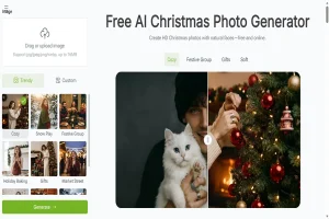 AI Christmas Photo Generator Featurepage in VisualGPT