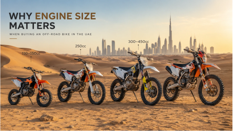 Why engine size matters when you buy off-road motorcycle in the UAE